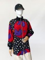 Kolorowa wzorzysta bluza vintage