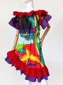 Multikolorowa sukienka vintage 80's/90's