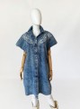 Jeansowa sukienka vintage 80's