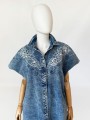 Jeansowa sukienka vintage 80's