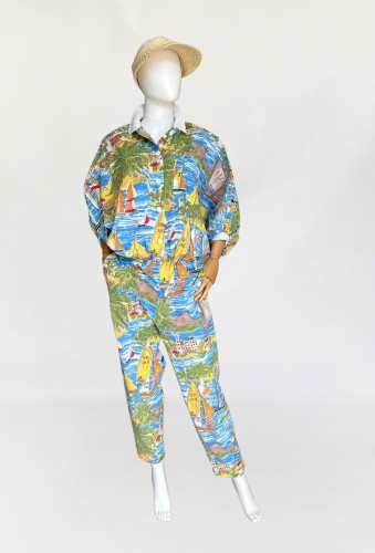 Kombinezon vintage we wzory 90's