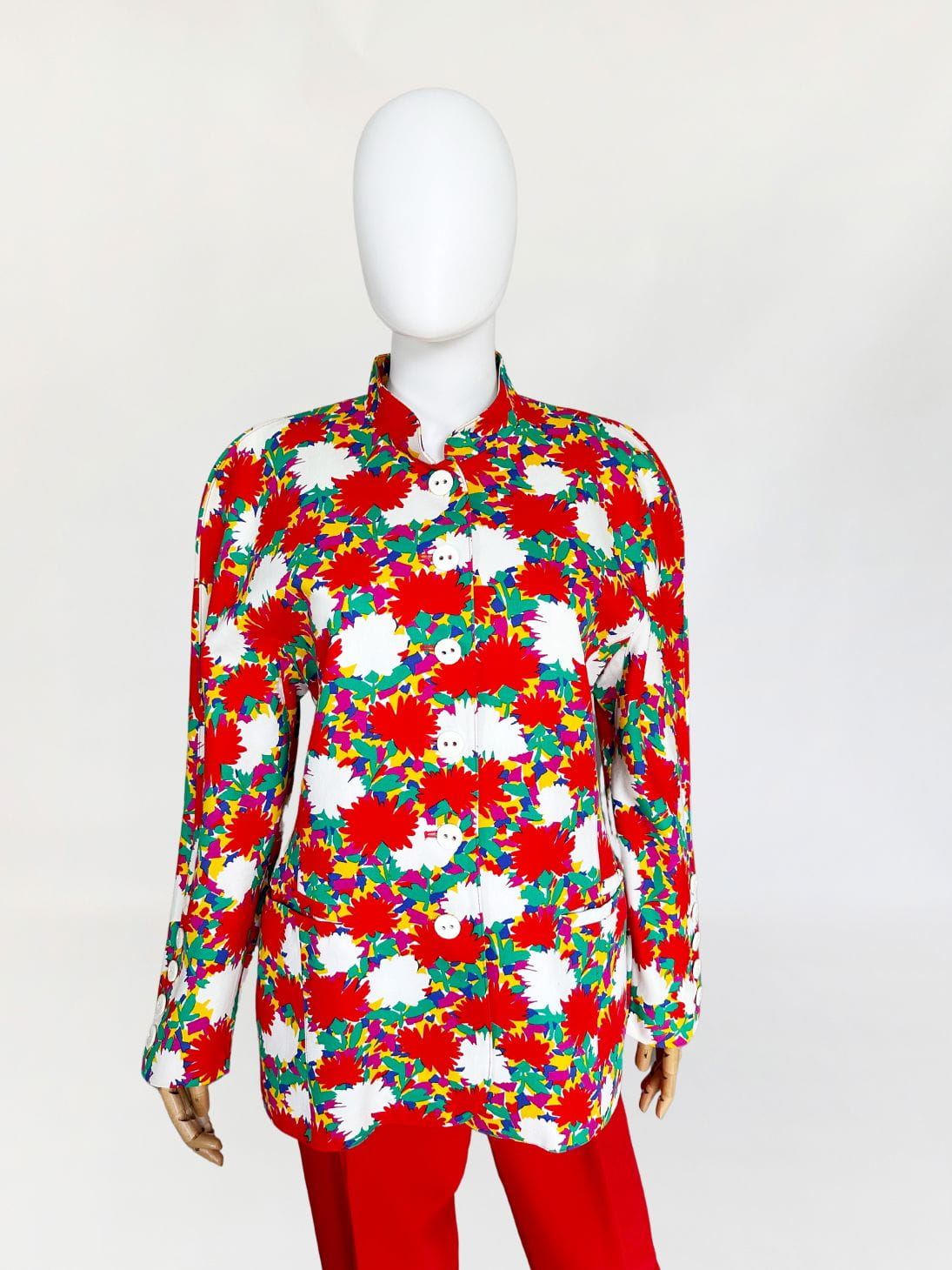 Escada marynarka kwiaty vintage 80's