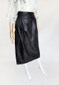 Długa skórzana spódinica vintage