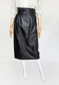Długa skórzana spódinica vintage