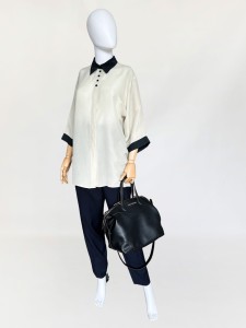 Kimonowa jedwabna koszula vintage