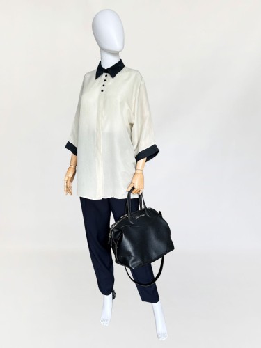 Kimonowa jedwabna koszula vintage