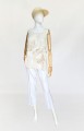 Gianfranco Ferre haftowany jedwabny top