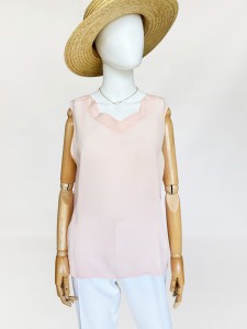 Klasyczny jedwabny top