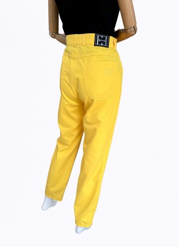 Escada żółte spodnie vintage 80's