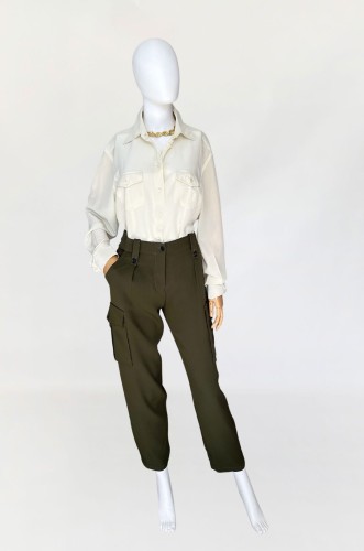 Emilio Pucci jedwabne spodnie