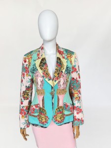 Marina Sitbon x Kamosho wzorzysta marynarka vintage 90's