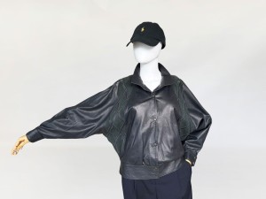 Skórzana kurtka nietoperz vintage 80's