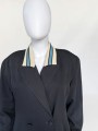 Kurtka/ marynarka vintage z dzianinowymi ściągaczami