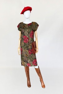 Włoska sukienka w kwiatowe wzory