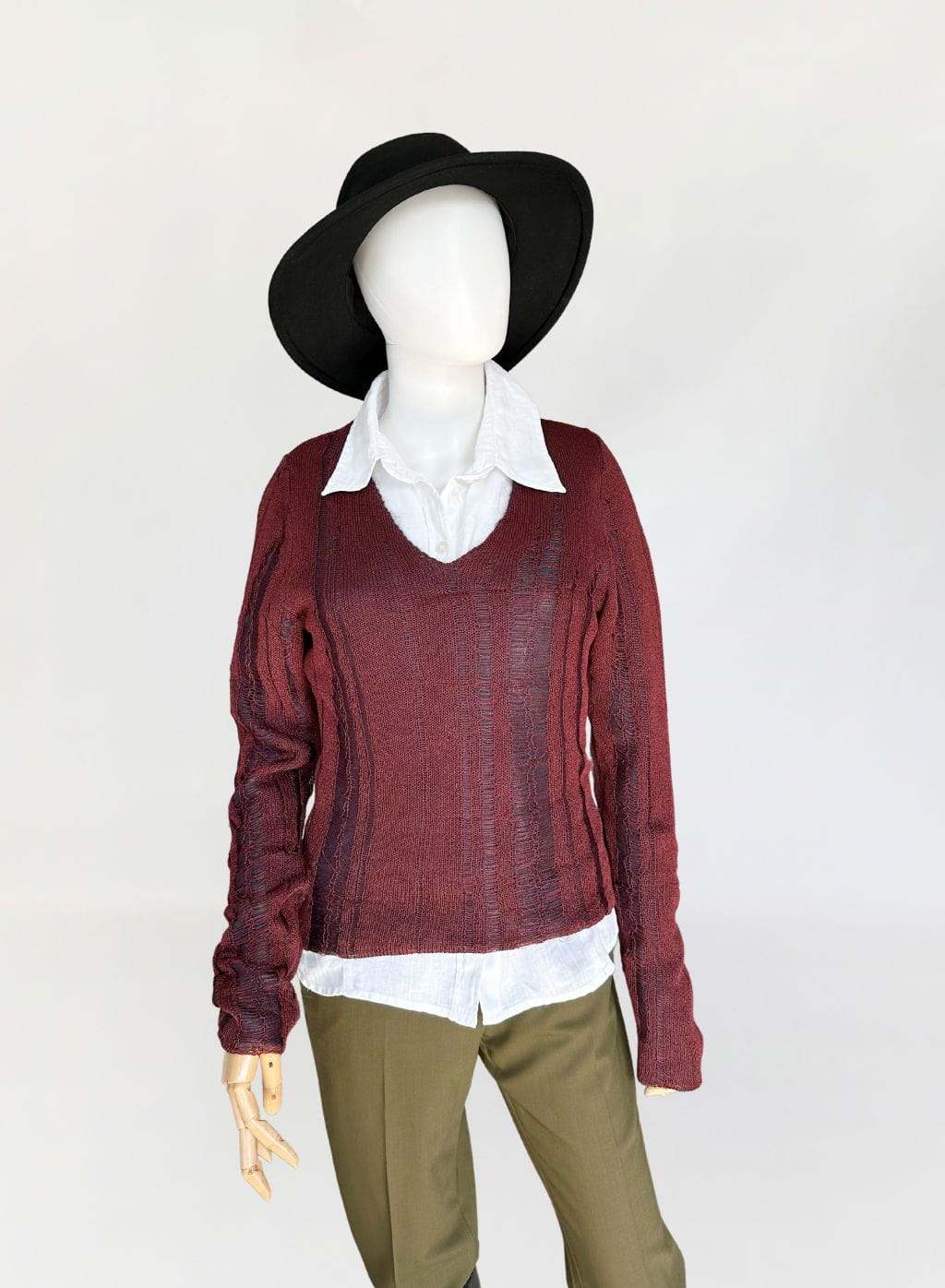 Dries Van Noten sweter 'destroyed'
