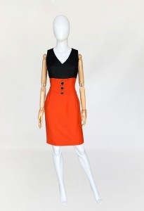 Włoska ołówkowa sukienka vintage