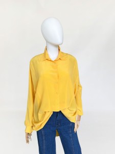 Jedwabna koszula vintage oversize
