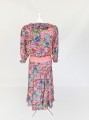 Diane Freis jedwabna maxi sukienka vtg 80's