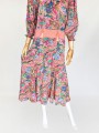 Diane Freis jedwabna maxi sukienka vtg 80's