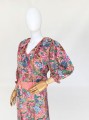 Diane Freis jedwabna maxi sukienka vtg 80's