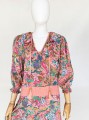 Diane Freis jedwabna maxi sukienka vtg 80's