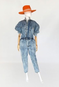 Jeansowy kombinezon vintage