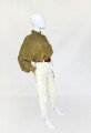 Jedwabna koszula vintage khaki