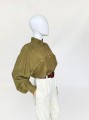 Jedwabna koszula vintage khaki