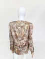 Jedwabna kurtka vintage power shoulders