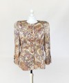 Jedwabna kurtka vintage power shoulders