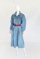 Betty Barclay jeansowa sukienka/płaszcz maxi vintage