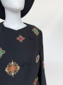 Wełniana zdobiona marynarka vintage