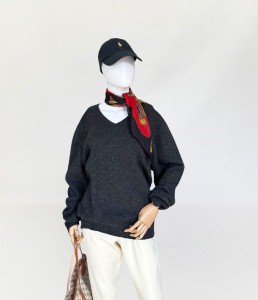 Trussardi sweter wełna szetlandzka