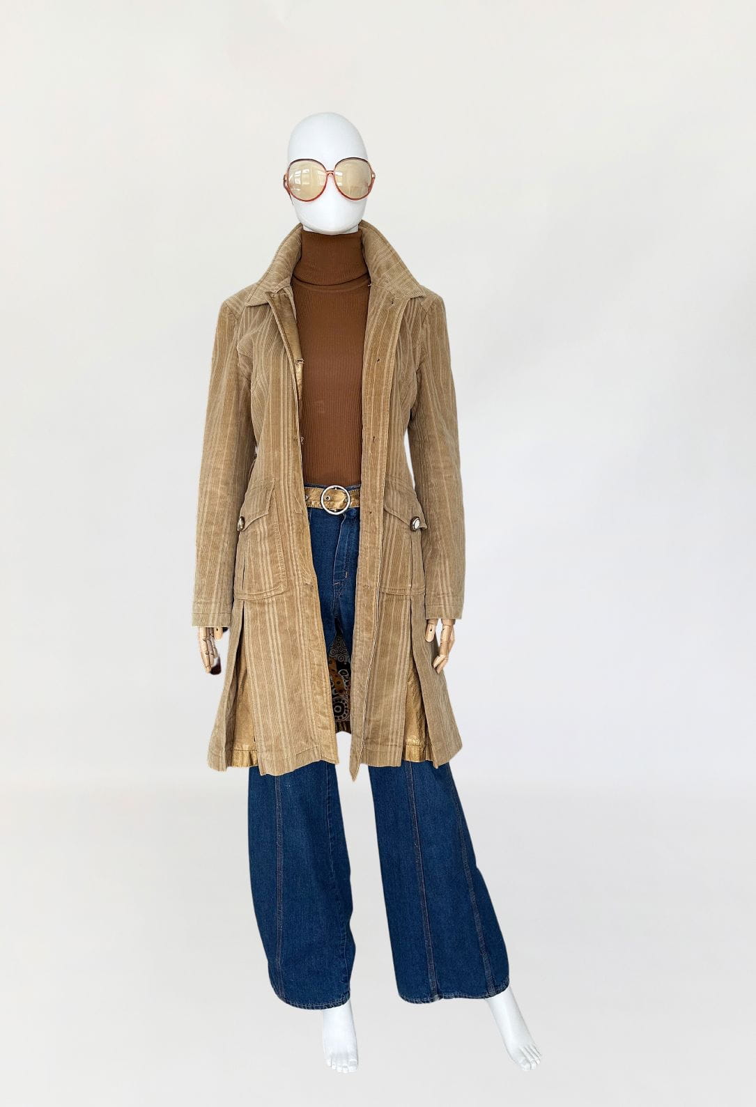 Dolce&Gabbana sztruksowy płaszcz vintage 00's