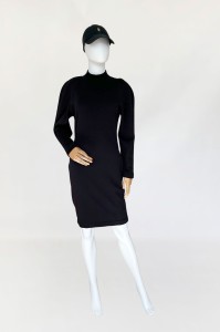 Krizia dzianinowa sukienka midi