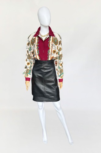 Ruffo skórzana spódnica vintage