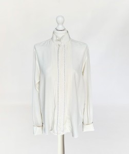 Pancaldi&B smokingowa koszula z jedwabiu