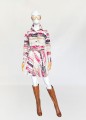 Sukienka we wzory vintage 60's/70's