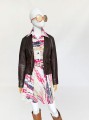 Sukienka we wzory vintage 60's/70's