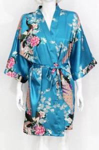 Jedwabny orientalny szlafrok