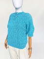 Sweter vintage z melanżowej włóczki Valentino
