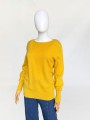 Musztardowy sweter 100% kaszmir