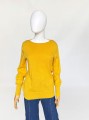 Musztardowy sweter 100% kaszmir