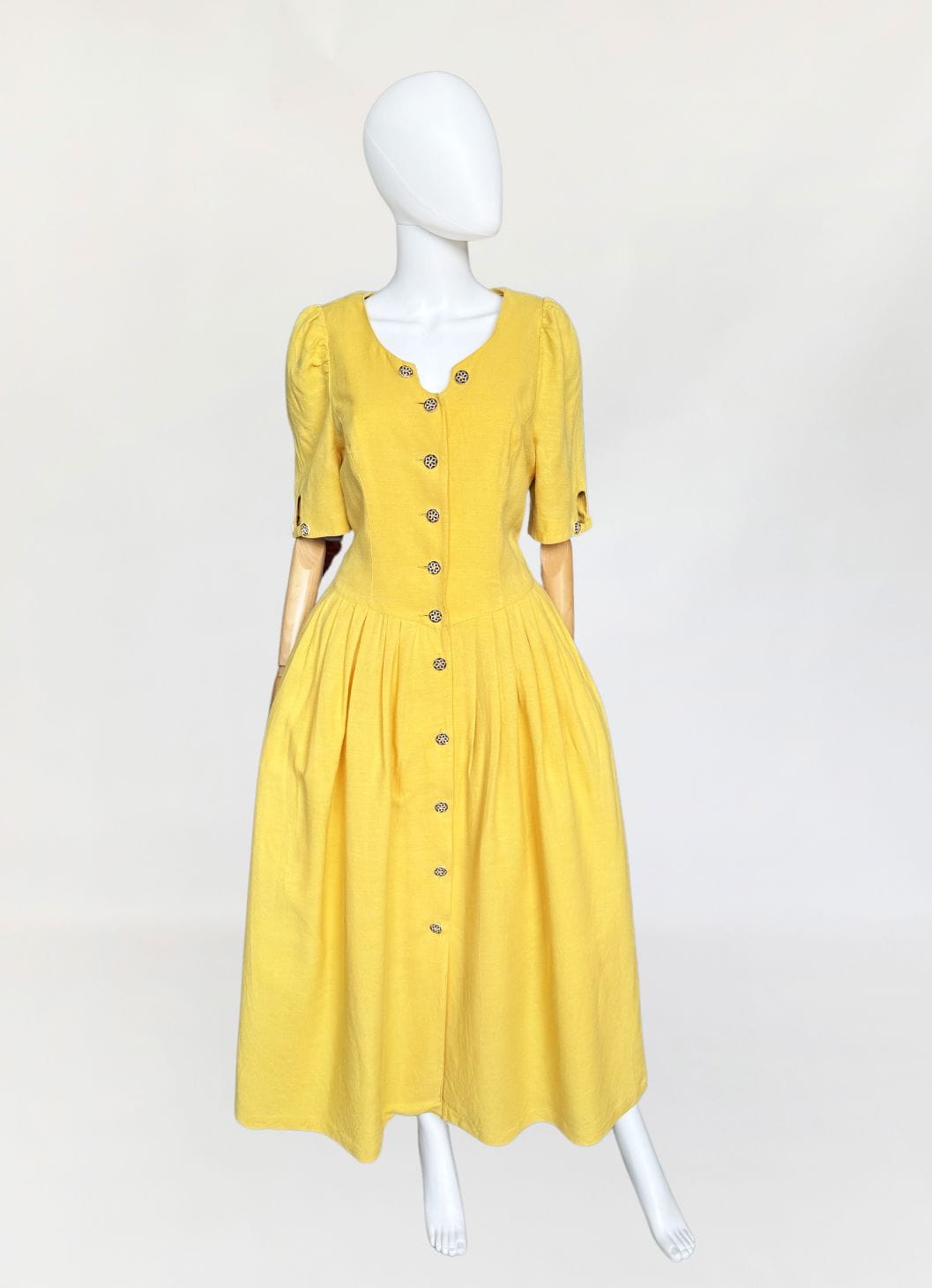 Austriacka maxi sukienka vintage