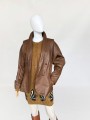 Skórzana kurtka vintage 80's oversize