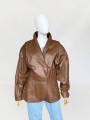 Skórzana kurtka vintage 80's oversize