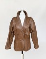 Skórzana kurtka vintage 80's oversize