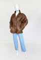 Skórzana kurtka vintage 80's oversize