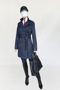 Sisley dwurzędowy trencz