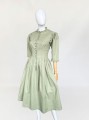 Austriacka sukienka vintage w drobne wzory